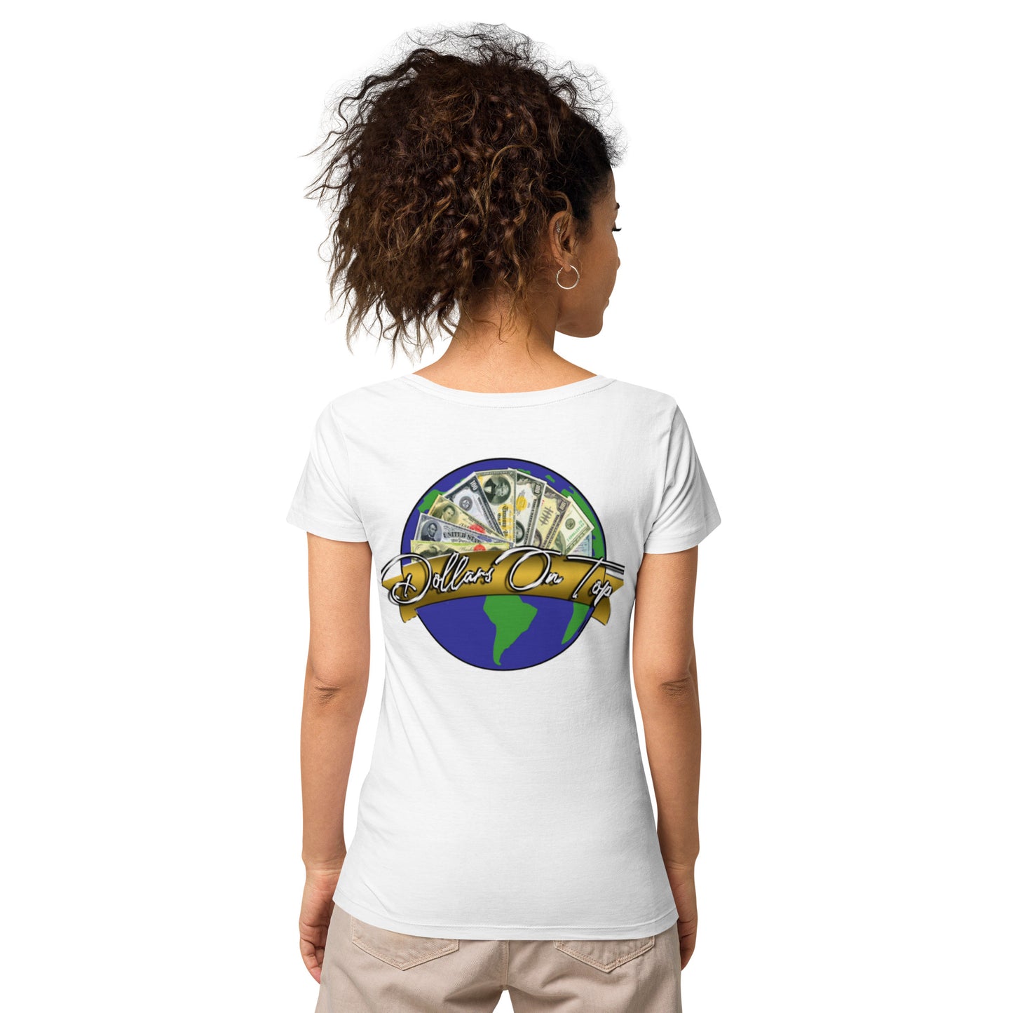 Dollars. On. Top GOAT Level Women’s basic organic t-shirt