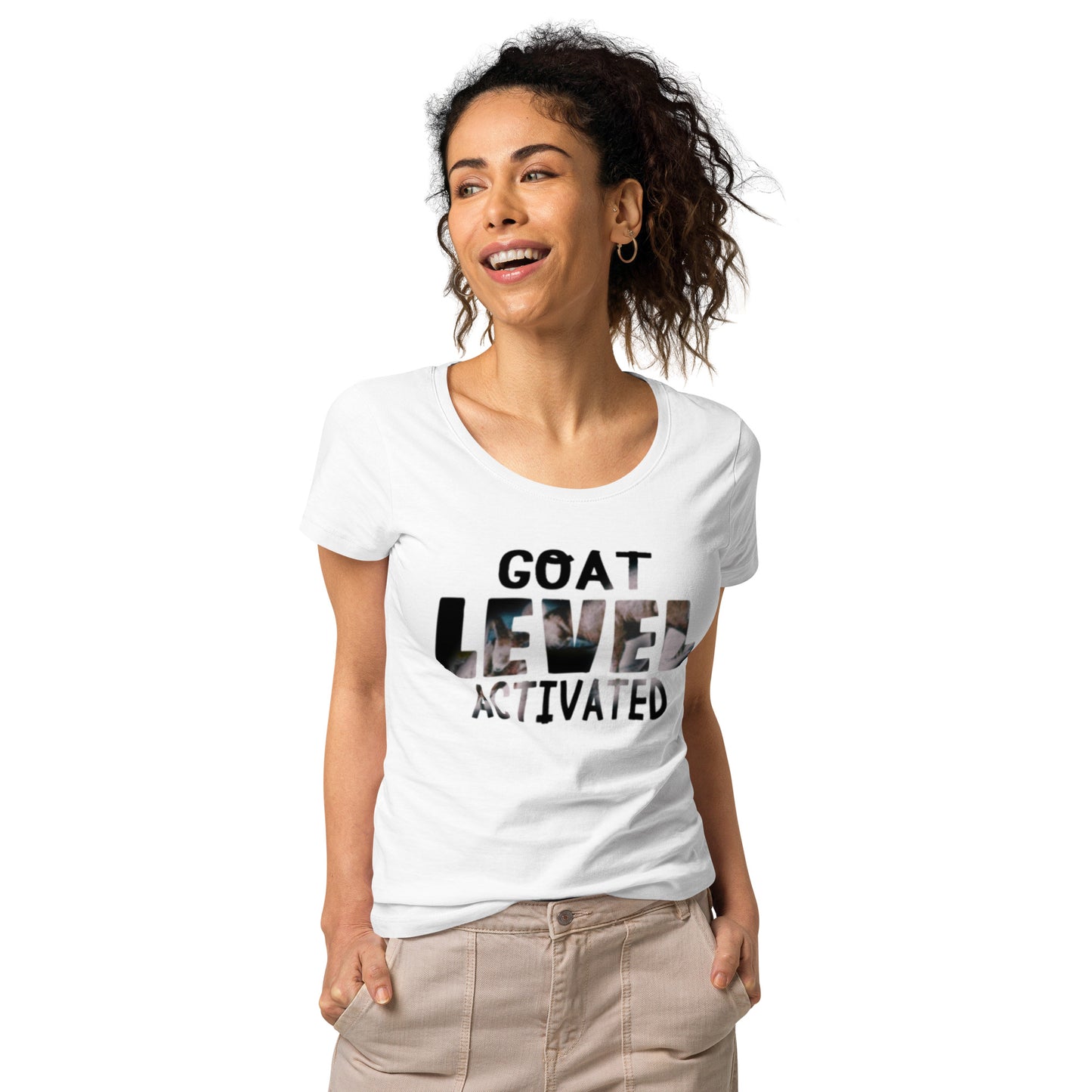 Dollars. On. Top GOAT Level Women’s basic organic t-shirt