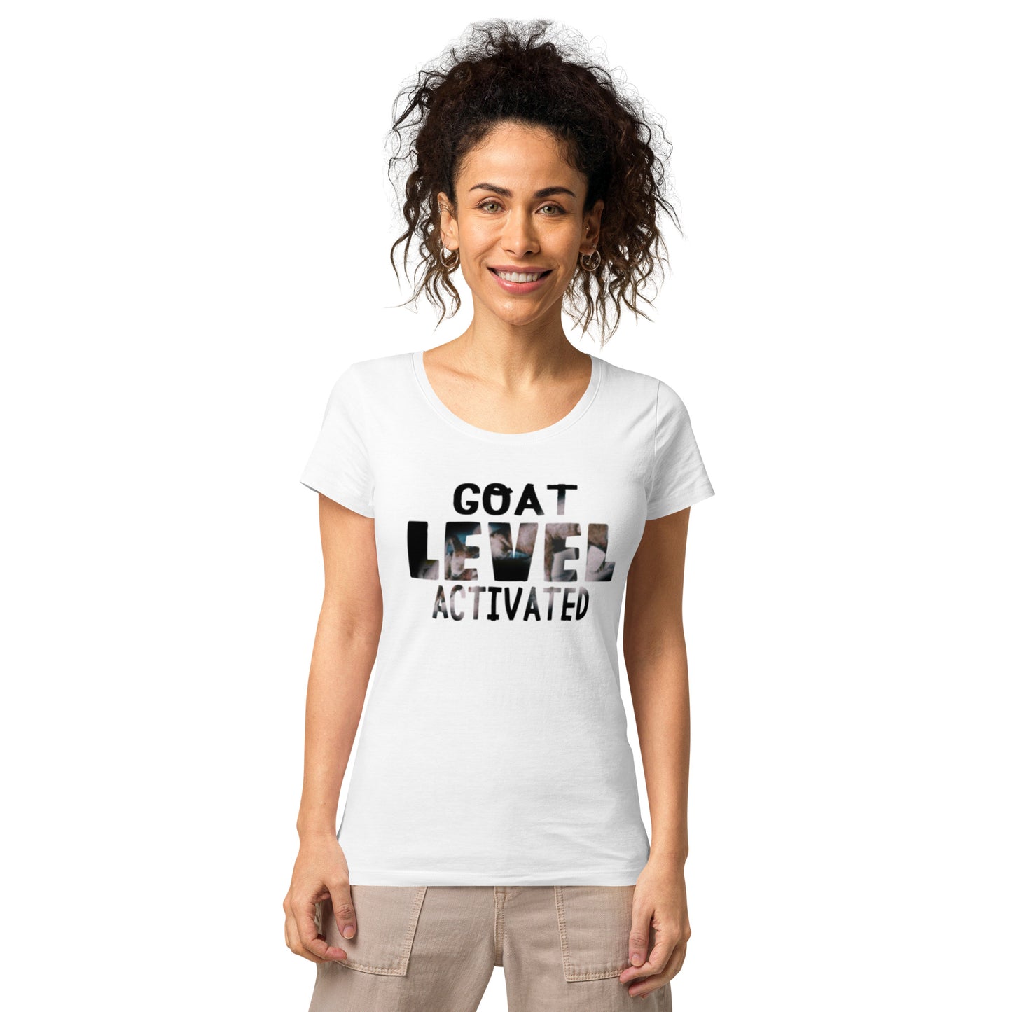 Dollars. On. Top GOAT Level Women’s basic organic t-shirt