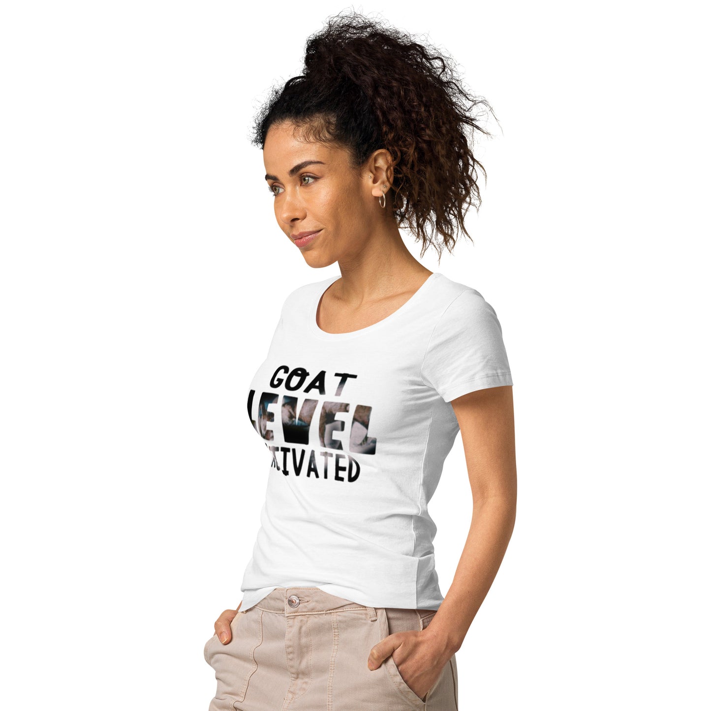 Dollars. On. Top GOAT Level Women’s basic organic t-shirt