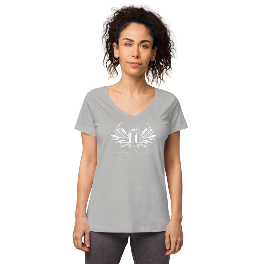 Dollars. On. Top Wings Edition Women’s Fitted V-Neck T-Shirt