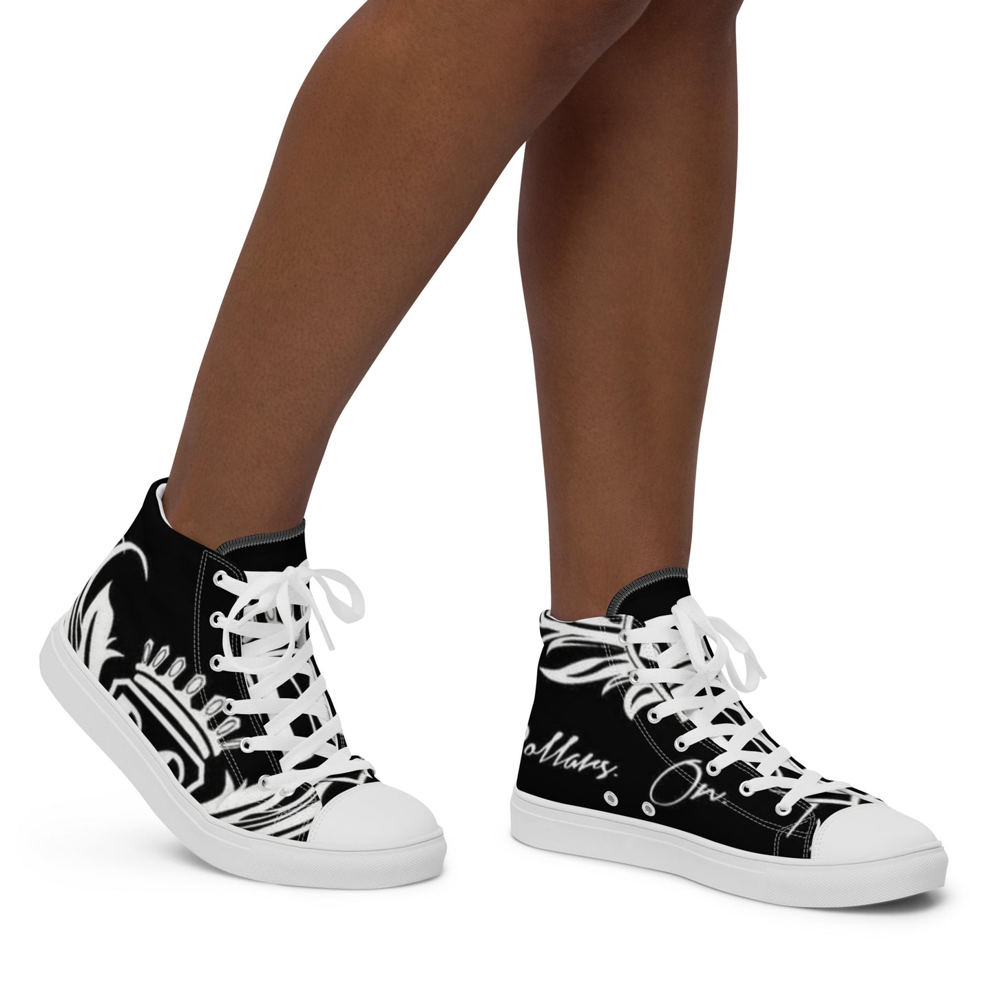 Dollars. On. Top Women’s High Top Canvas Shoes