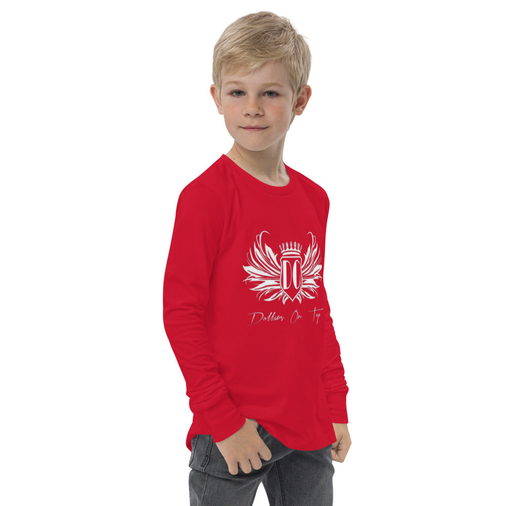 Dollars. On. Top Wings Edition Youth long Sleeve Tee