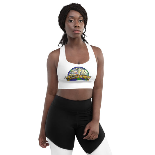 Dollars. On. Top Globe Edition Longline Sports Bra
