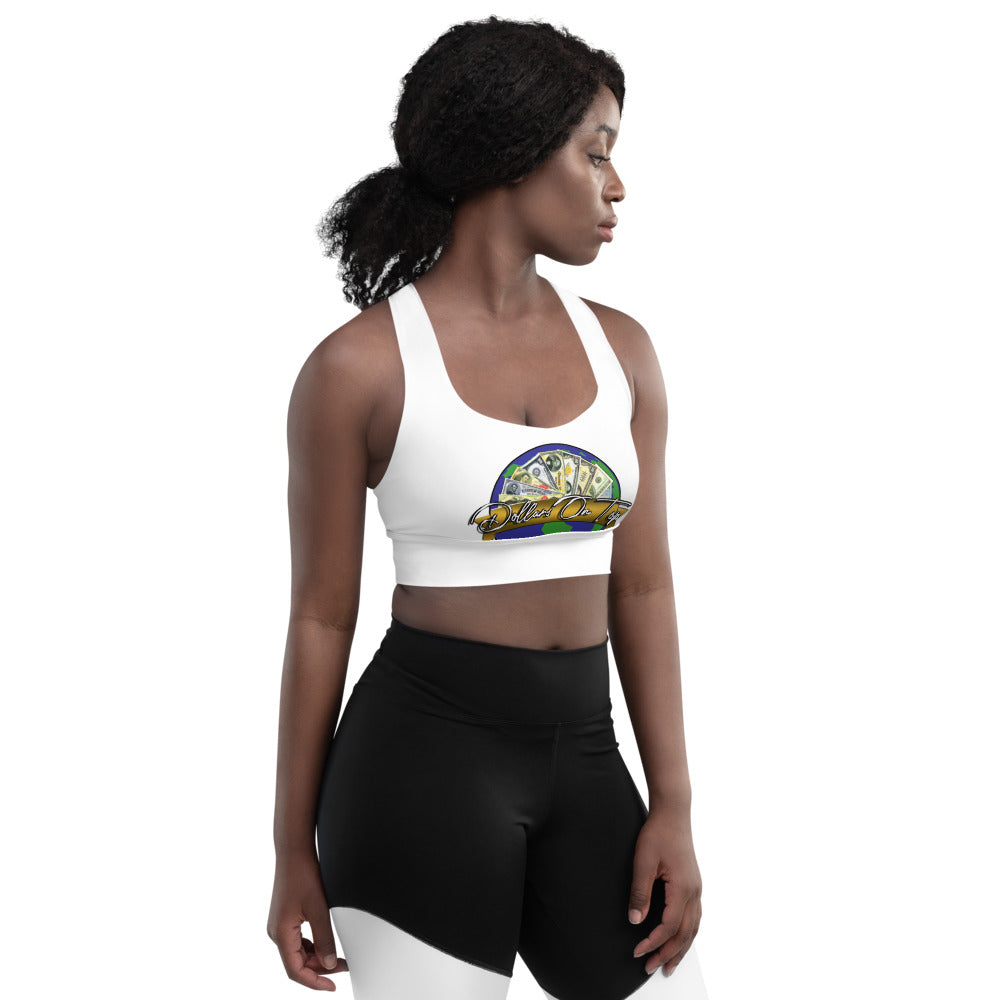 Dollars. On. Top Globe Edition Longline Sports Bra