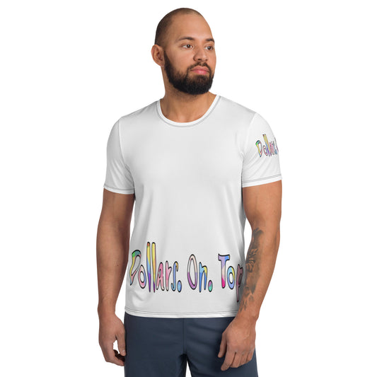 Dollars. On. Top All-Over Print Men's Athletic T-shirt