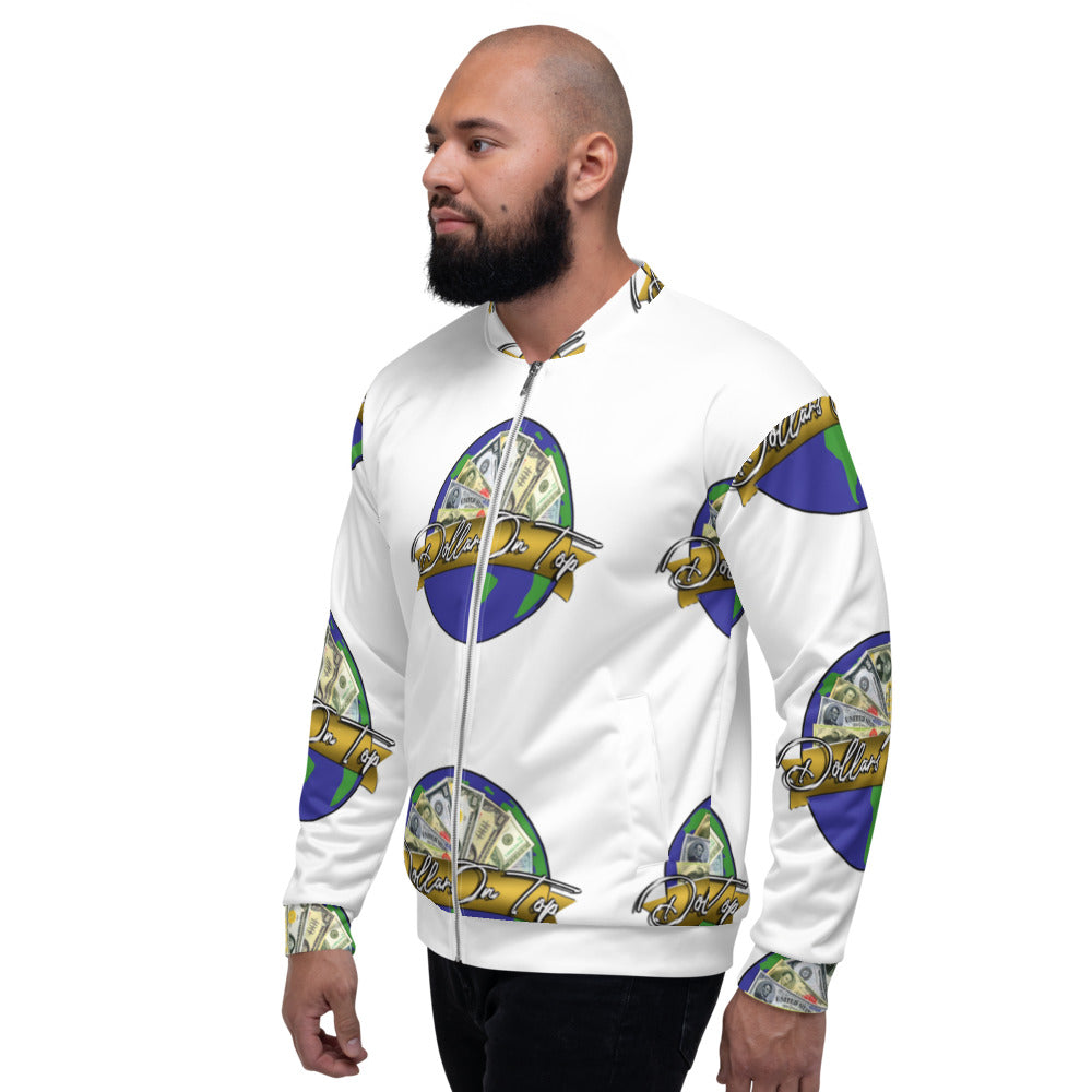 Dollars. On. Top Globe Edition Unisex Bomber Jacket