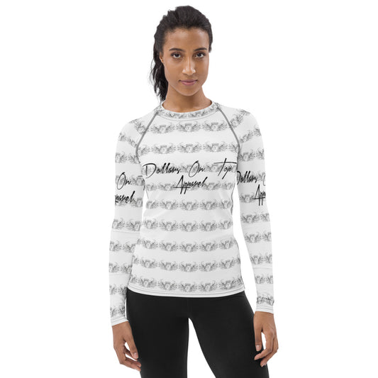 Dollars. On. Top Women's Rash Guard