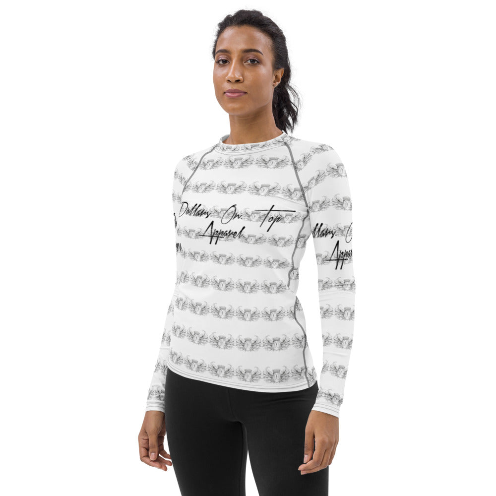 Dollars. On. Top Women's Rash Guard