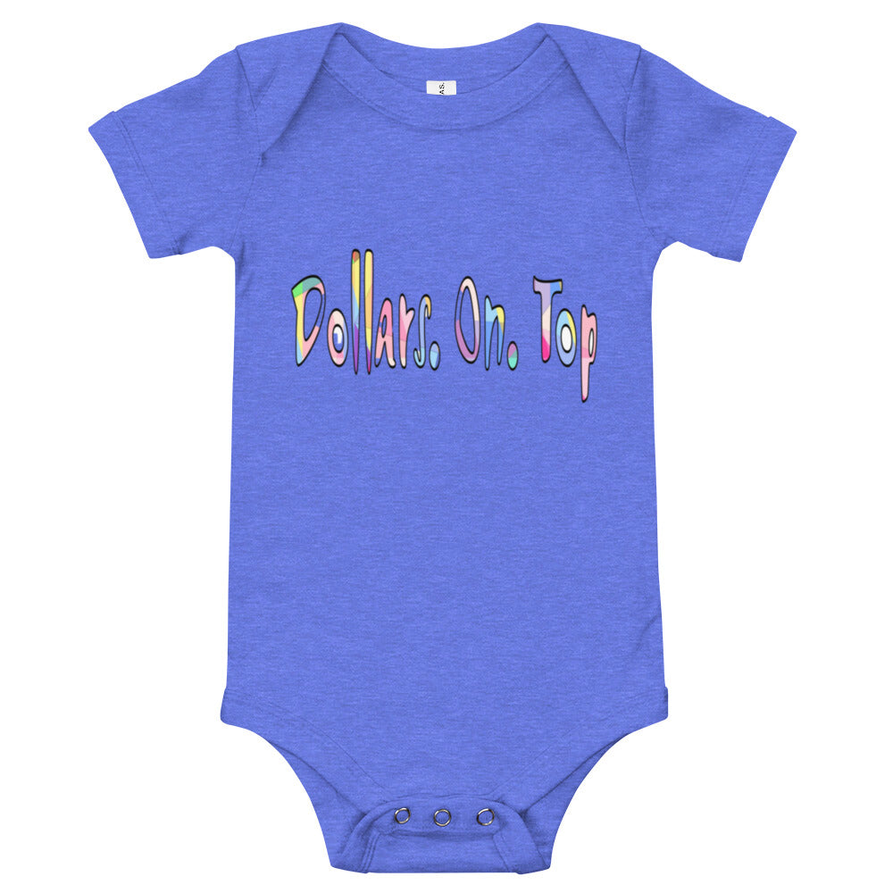 Dollars. On. Top Baby Short Sleeve One Piece
