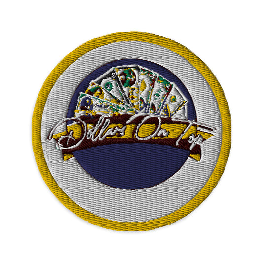 Dollars. On. Top Globe Embroidered Patches
