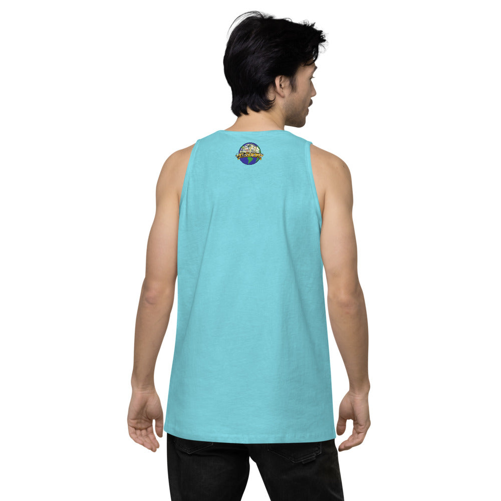 Dollars. On. Top Globe Edition Men’s Premium Tank Top