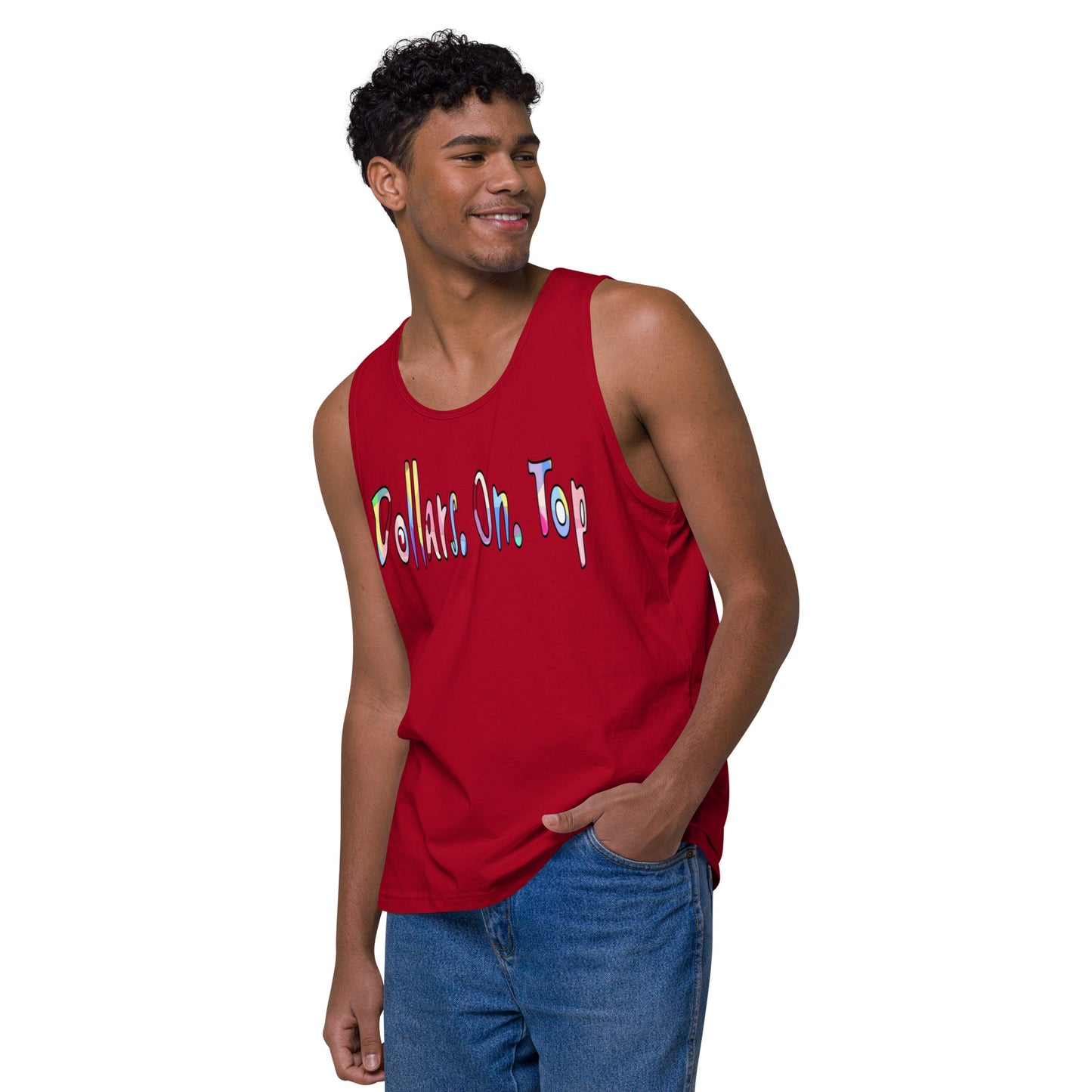 Dollars. On. Top Men’s Premium Tank Top