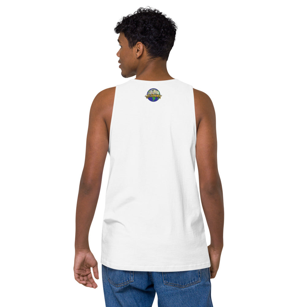 Dollars. On. Top Globe Edition Men’s Premium Tank Top