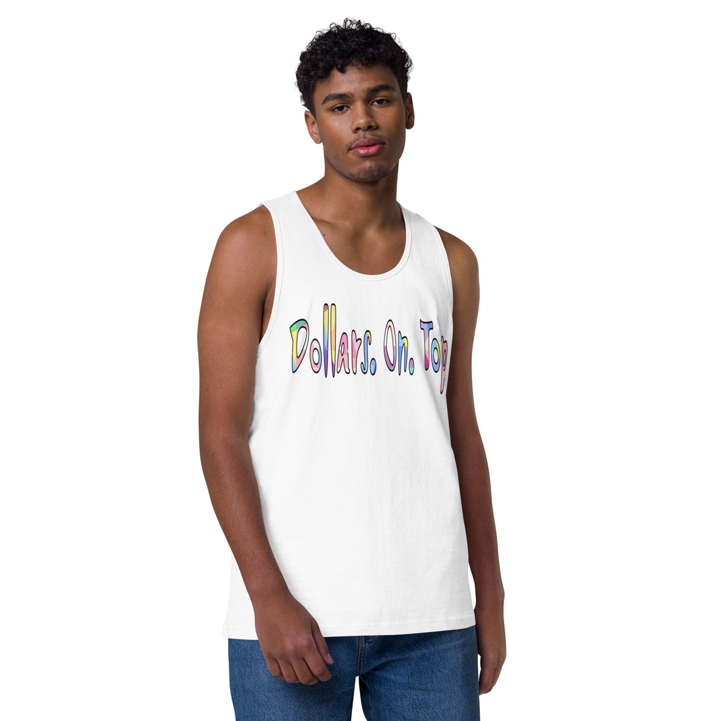 Dollars. On. Top Men’s Premium Tank Top