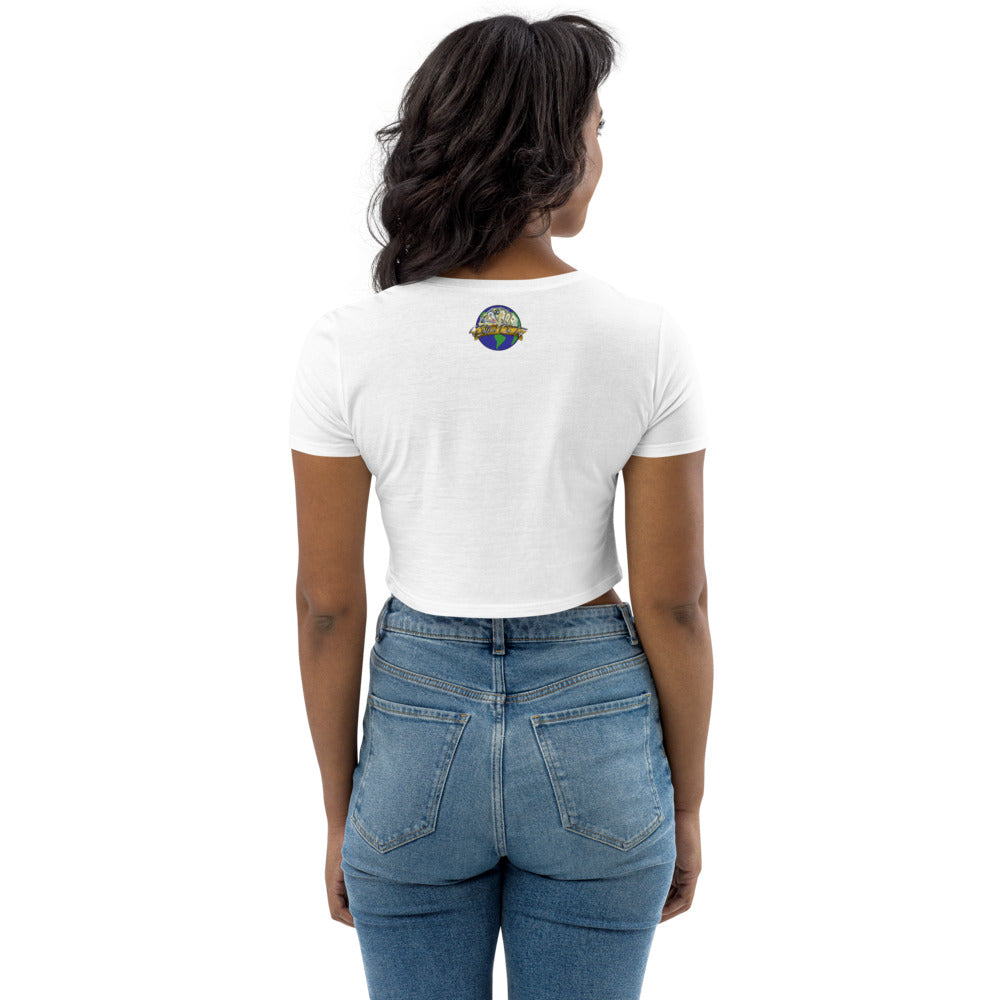 Dollars. On. Top Globe Edition Organic Crop Top
