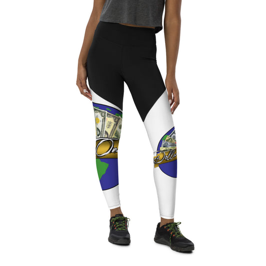 Dollars. On. Top Globe Edition Sports Leggings