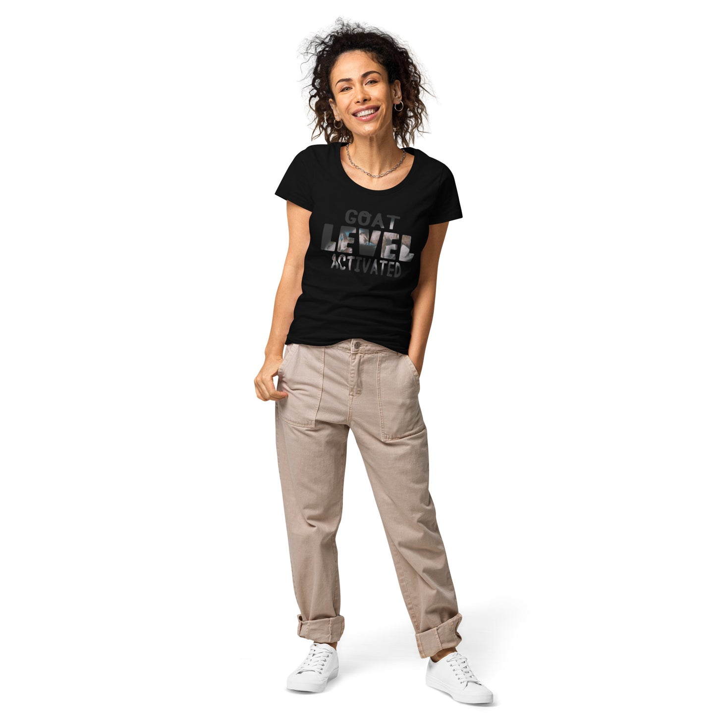 Dollars. On. Top GOAT Level Women’s basic organic t-shirt