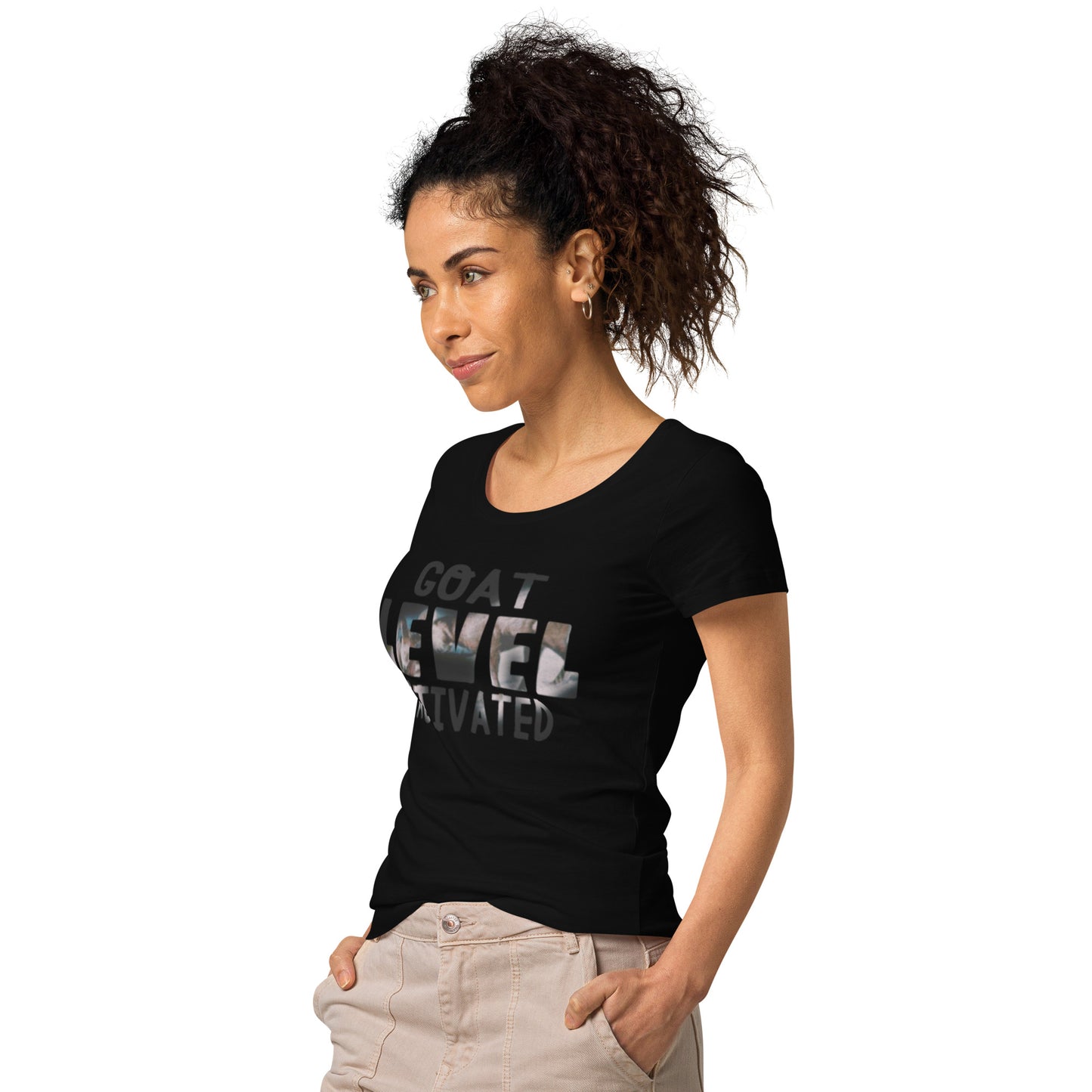 Dollars. On. Top GOAT Level Women’s basic organic t-shirt