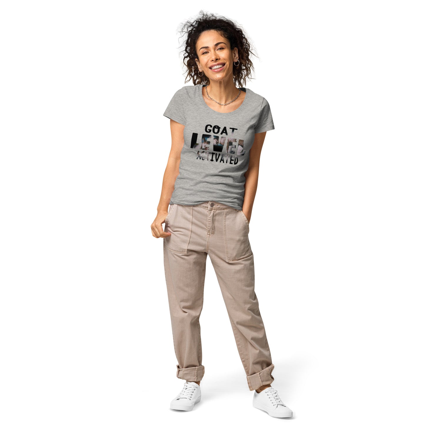 Dollars. On. Top GOAT Level Women’s basic organic t-shirt