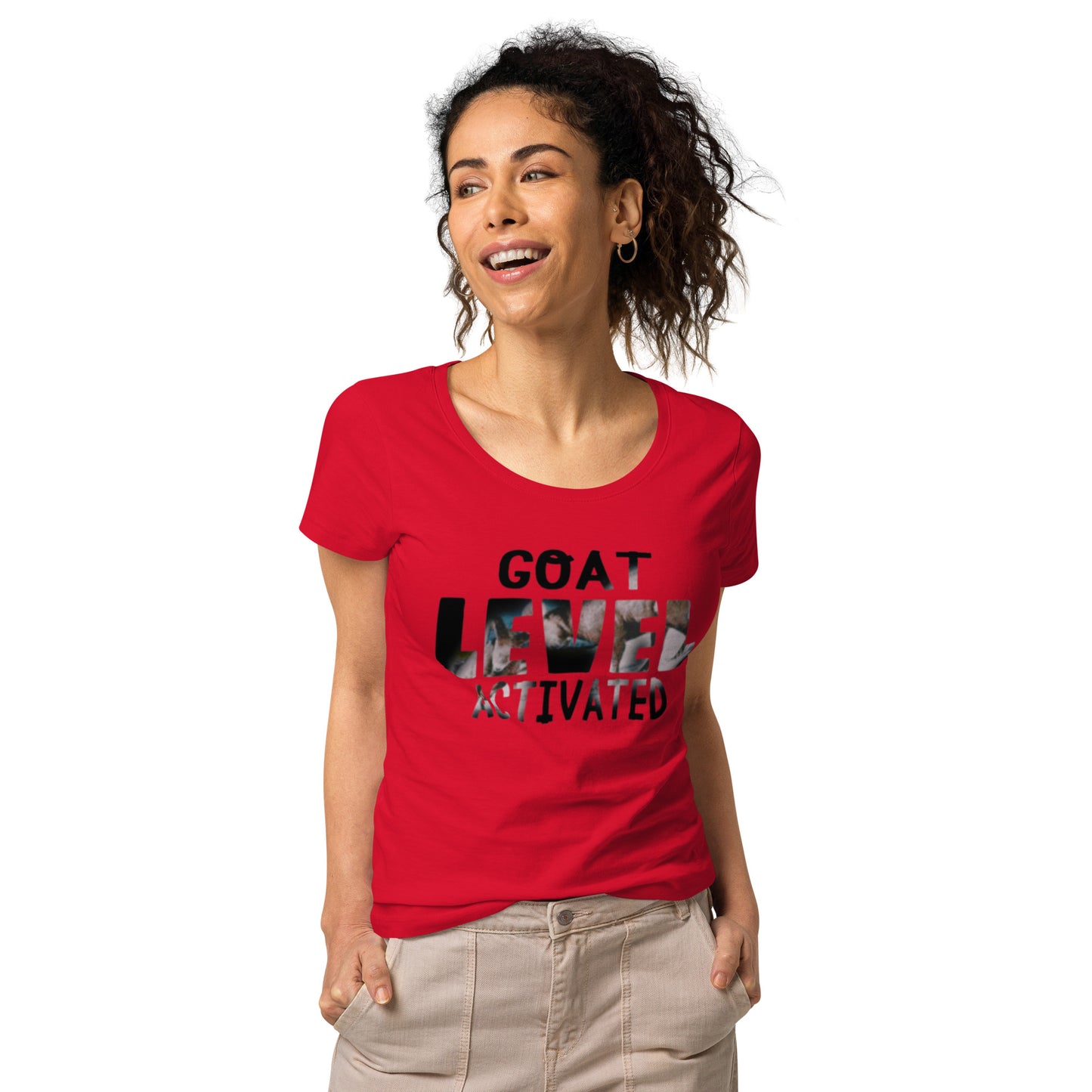 Dollars. On. Top GOAT Level Women’s basic organic t-shirt