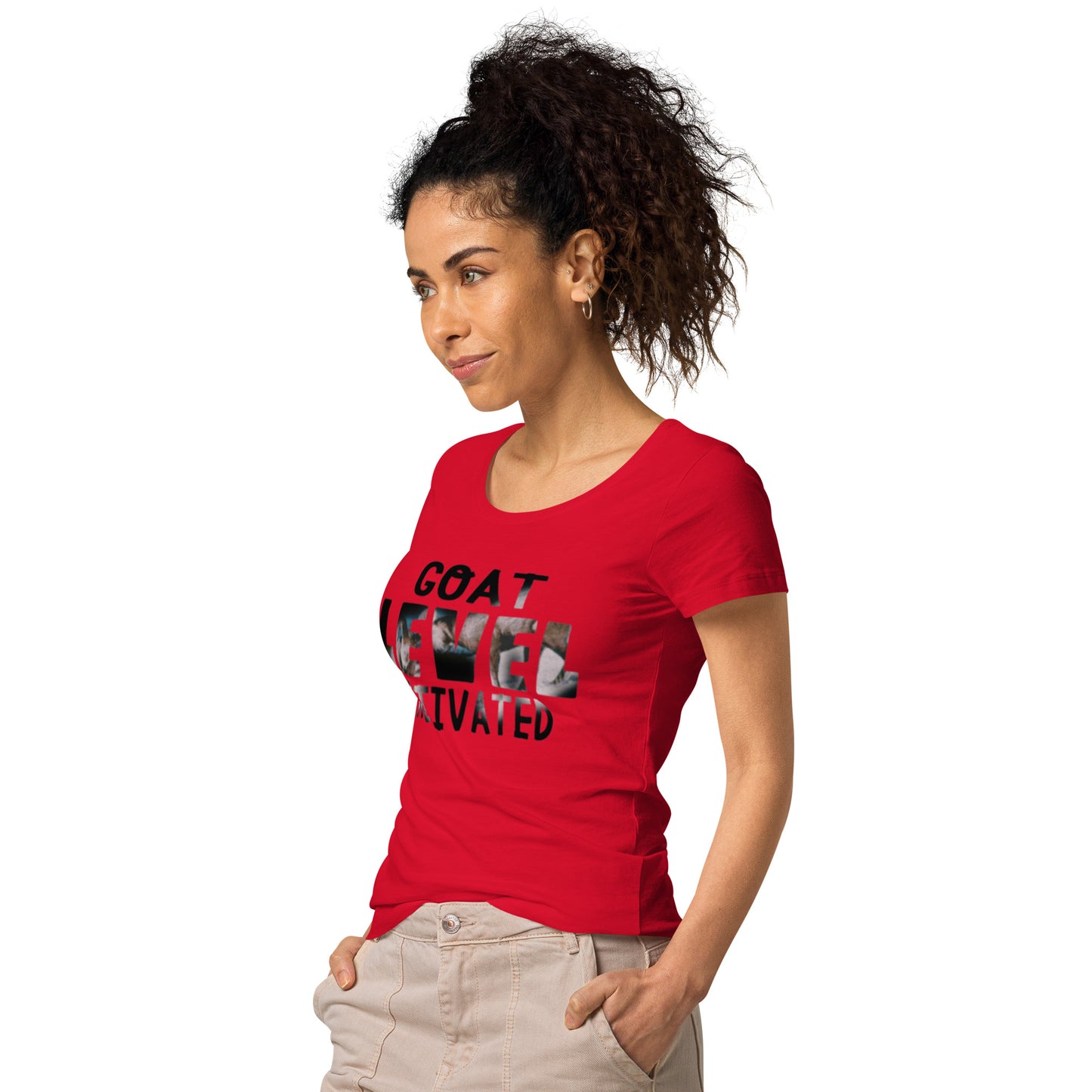 Dollars. On. Top GOAT Level Women’s basic organic t-shirt