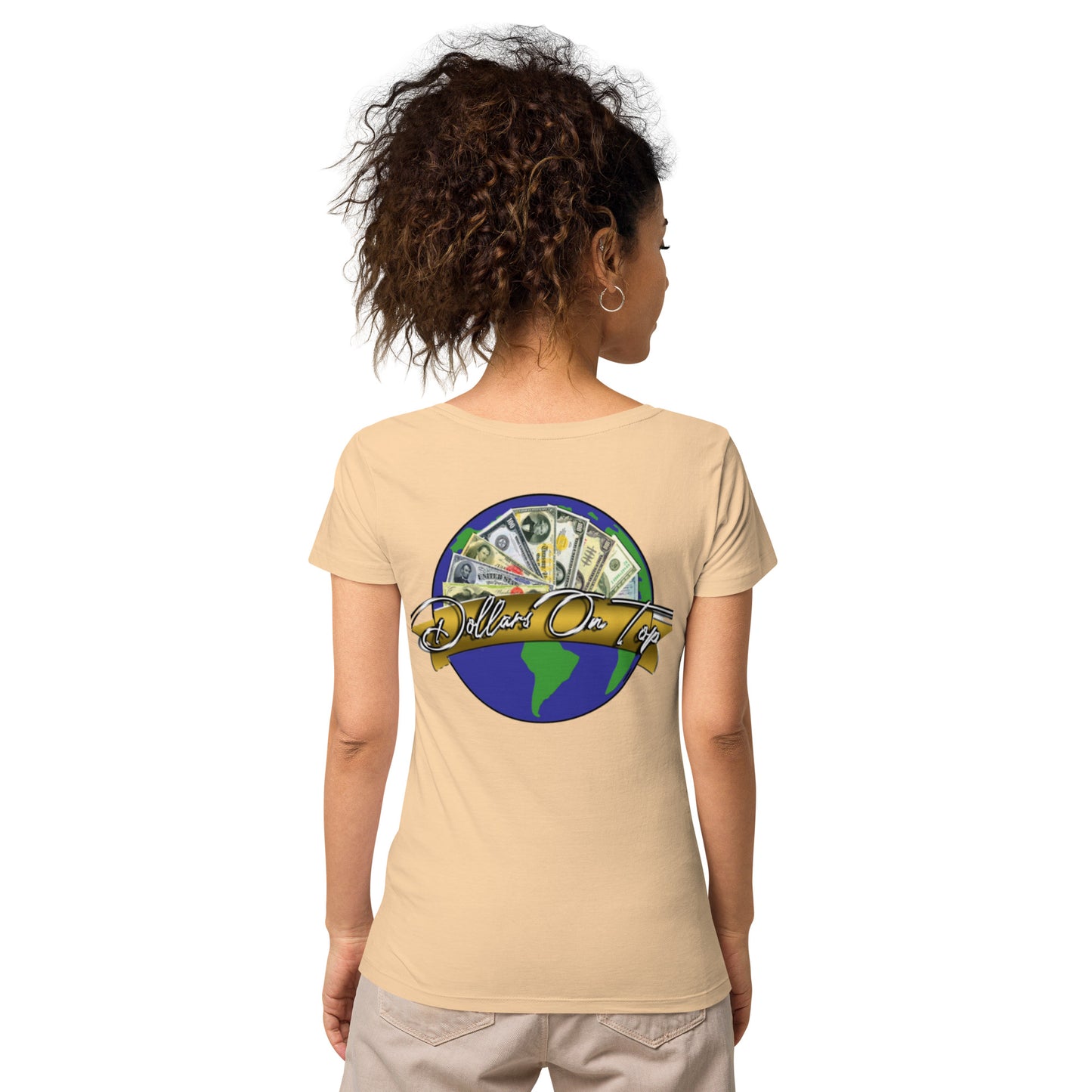 Dollars. On. Top GOAT Level Women’s basic organic t-shirt