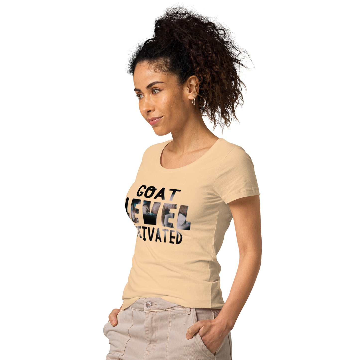 Dollars. On. Top GOAT Level Women’s basic organic t-shirt