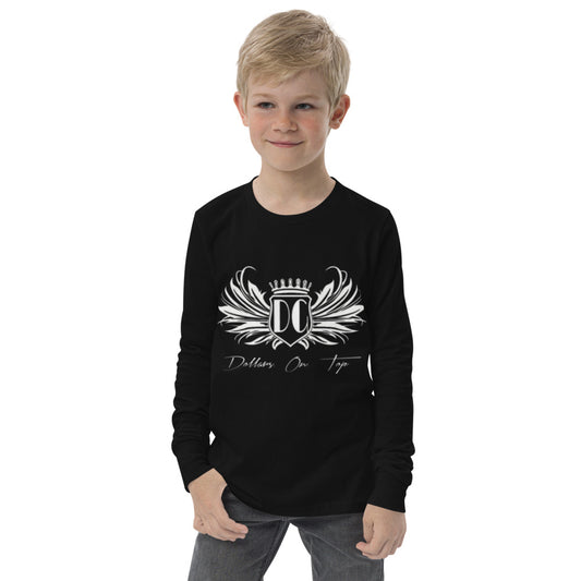 Dollars. On. Top  Wings Edition Youth long Sleeve Tee