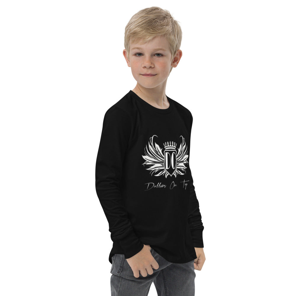 Dollars. On. Top  Wings Edition Youth long Sleeve Tee