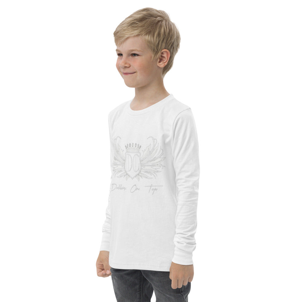 Dollars. On. Top  Wings Edition Youth long Sleeve Tee